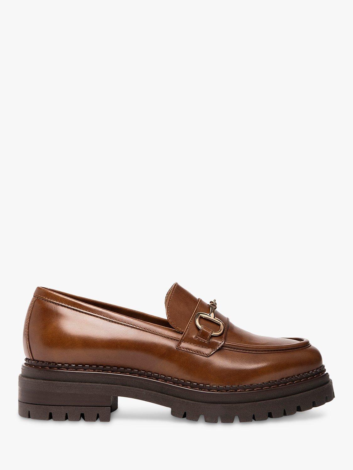 NeroGiardini Chunky Sole Leather Loafers, Tan