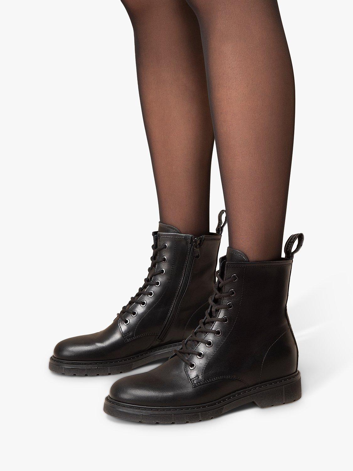 Product image 5 of 6, which shows NeroGiardini Slim Sole Leather Biker Boots, Black, 5