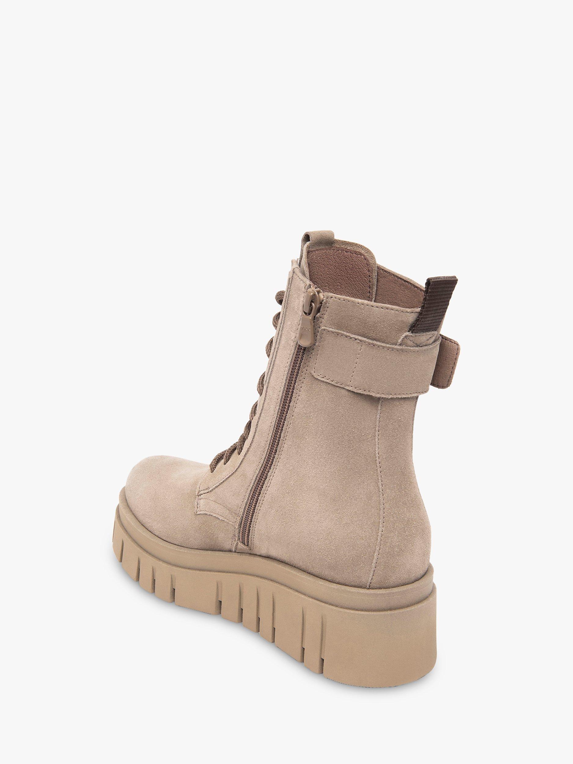 Product image 3 of 4, which shows NeroGiardini Leather Ridge Sole Biker Boots, Clay, 3