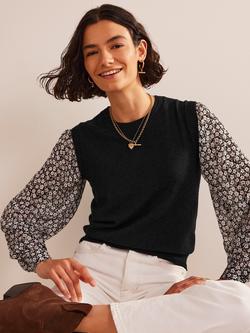 Boden Eva Cashmere Tank Top, Black, Black