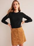 Boden Eva Cashmere Crew Neck Jumper, Black