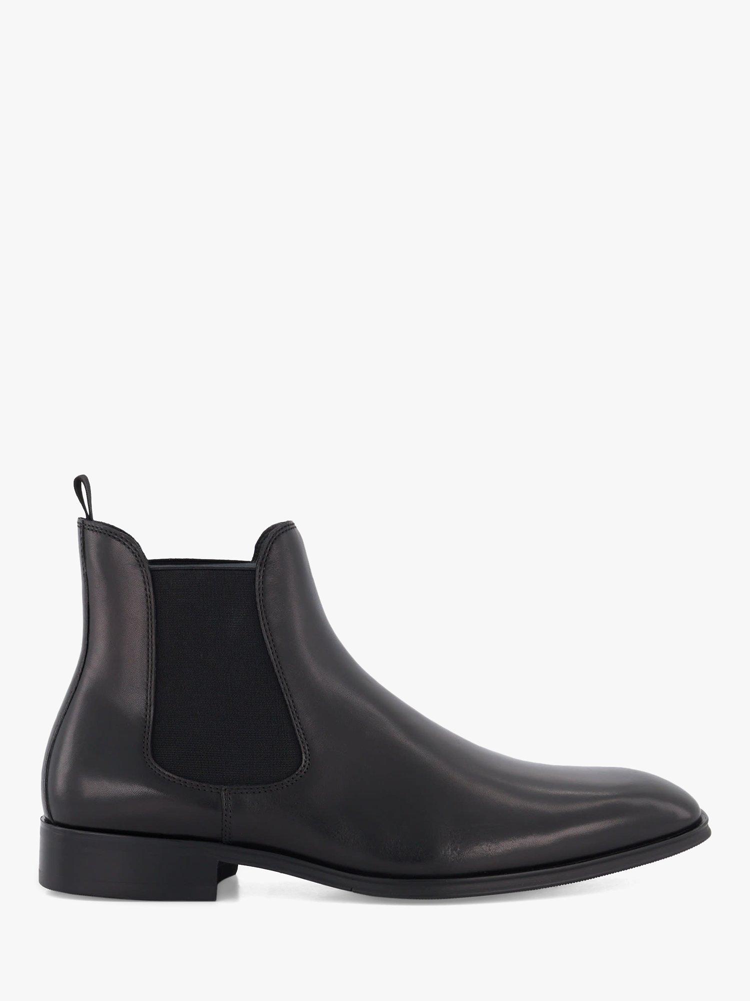 Dune Mandatory Leather Chelsea Boots Black