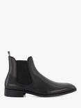 Dune Mandatory Leather Chelsea Boots, Black