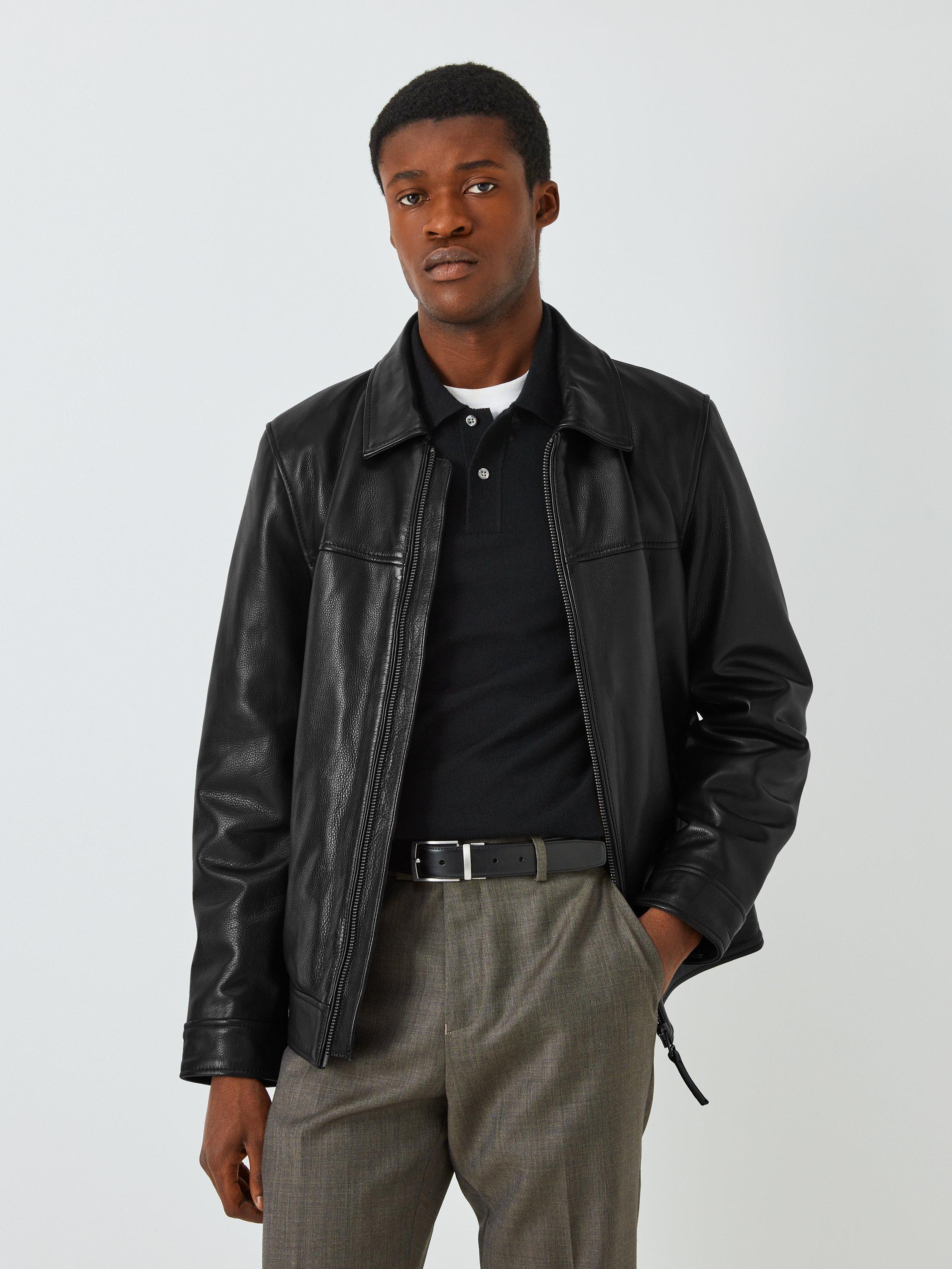 John Lewis Flight Leather Jacket