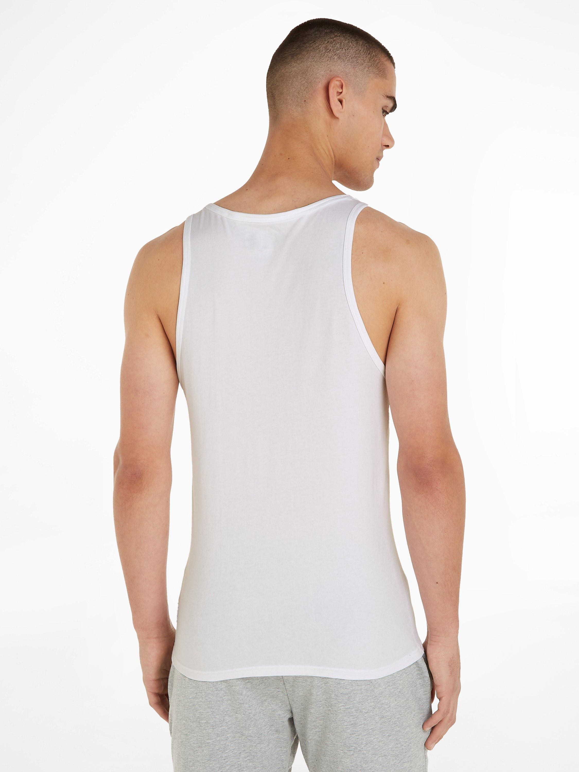 Product image 3 of 4, which shows Calvin Klein Lounge Tank Tops, Pack of 2, White, L