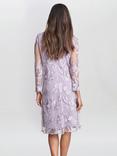 Gina Bacconi Savoy Embroidered Dress, Orchid Mist