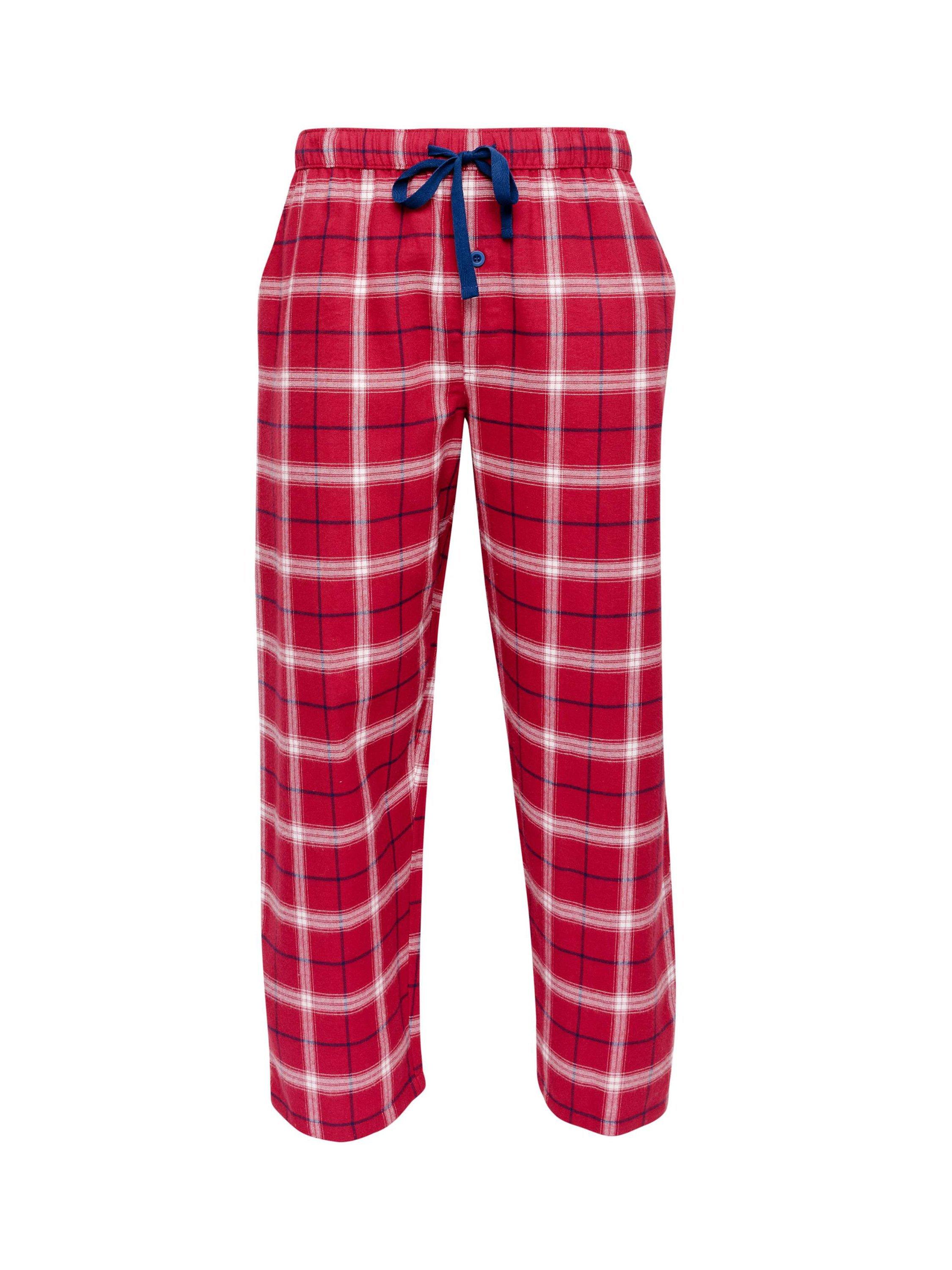 Product image 3 of 4, which shows Cyberjammies Noel Check Pyjama Bottoms, Red/White, S