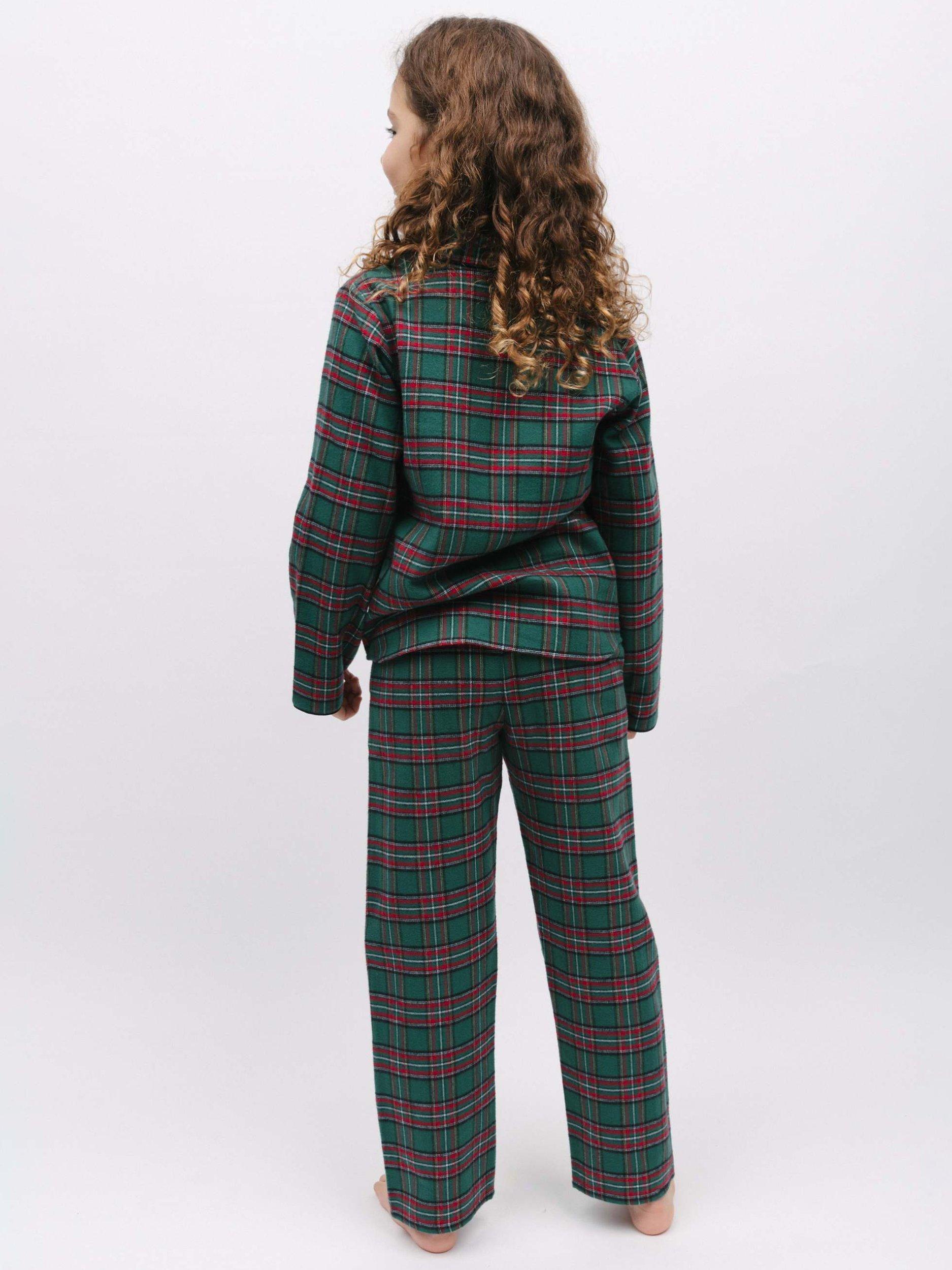 Product image 3 of 4, which shows Cyberjammies Whistler Unisex Pyjama Set, Dark Green, 2-3 years