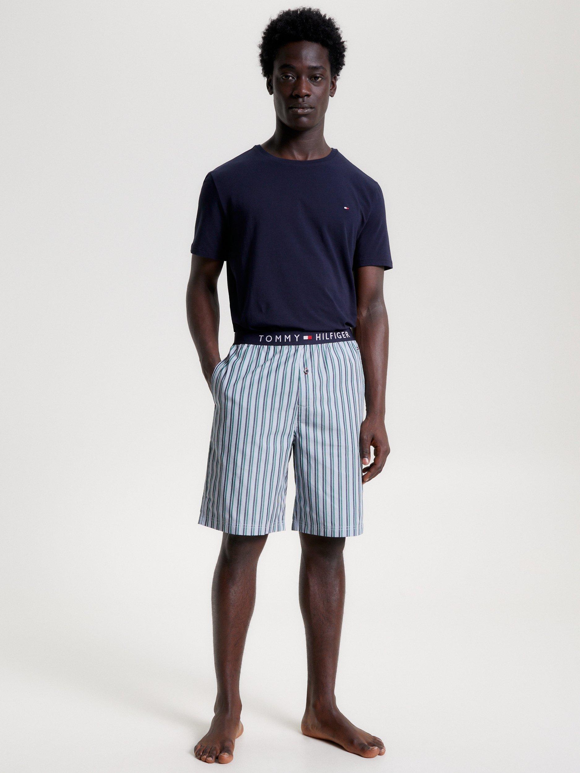 Tommy Hilfiger Original Woven Pyjama Set, Desert Sky/Stripe