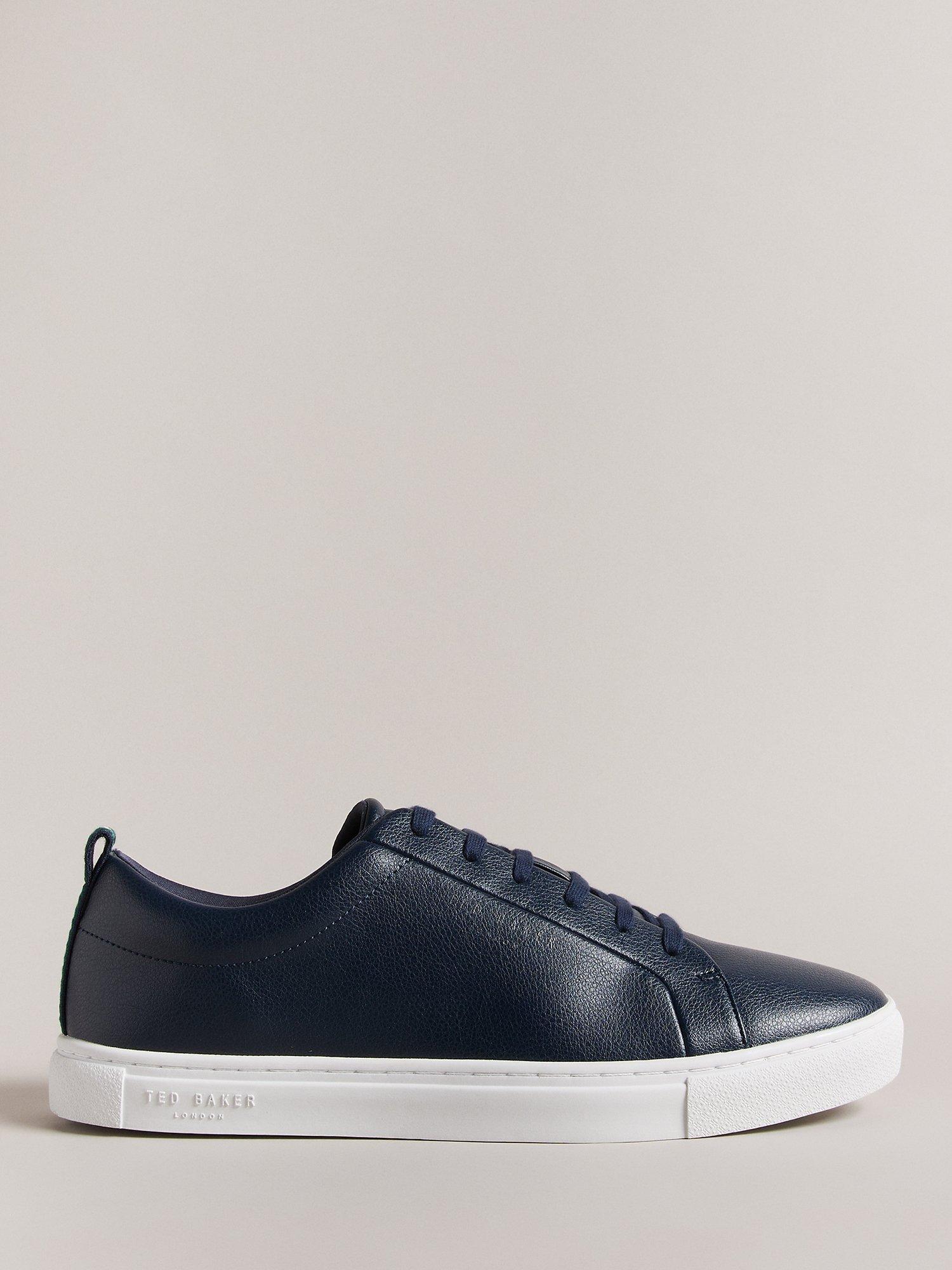 Ted Baker Artem Cupsole Lace Up Trainers, Blue Navy