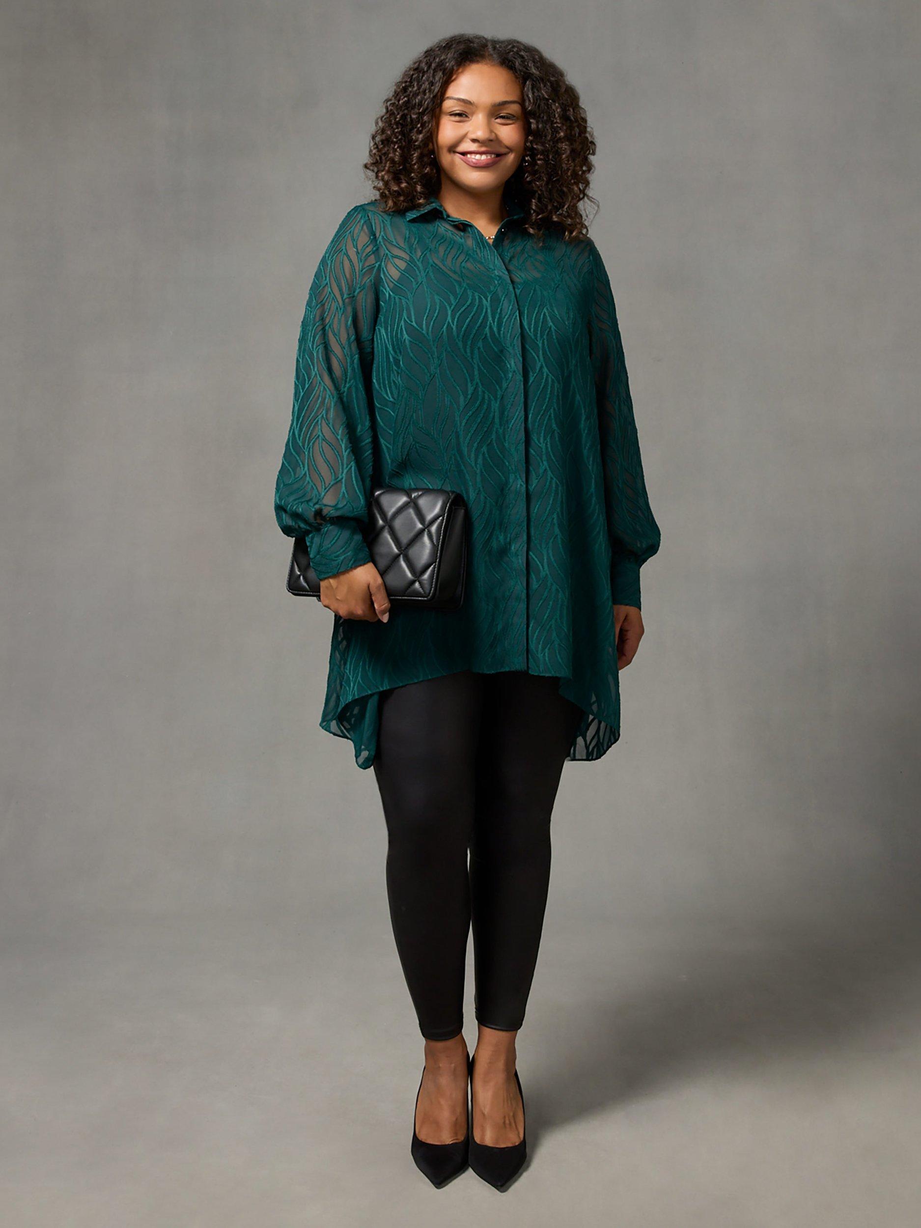Live Unlimited Curve Linear Burnout Hanky Hem Shirt