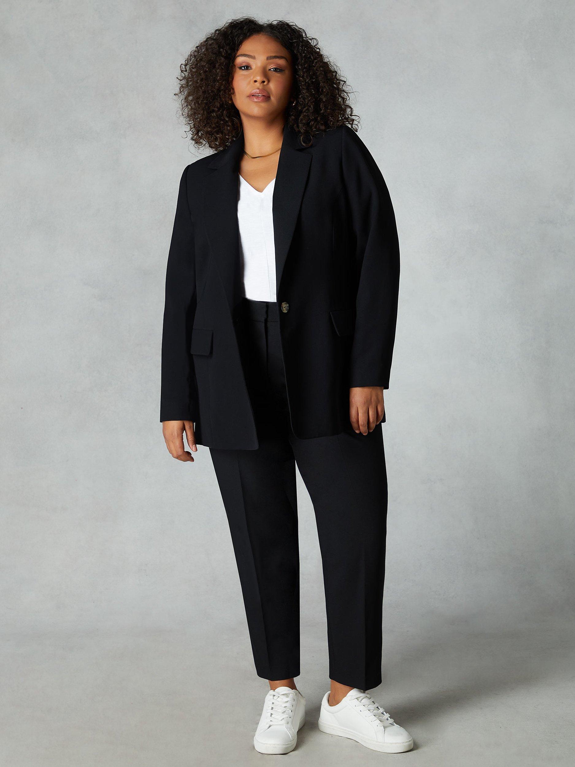 Live Unlimited Curve Stretch Tapered Regular Length Trousers, Black