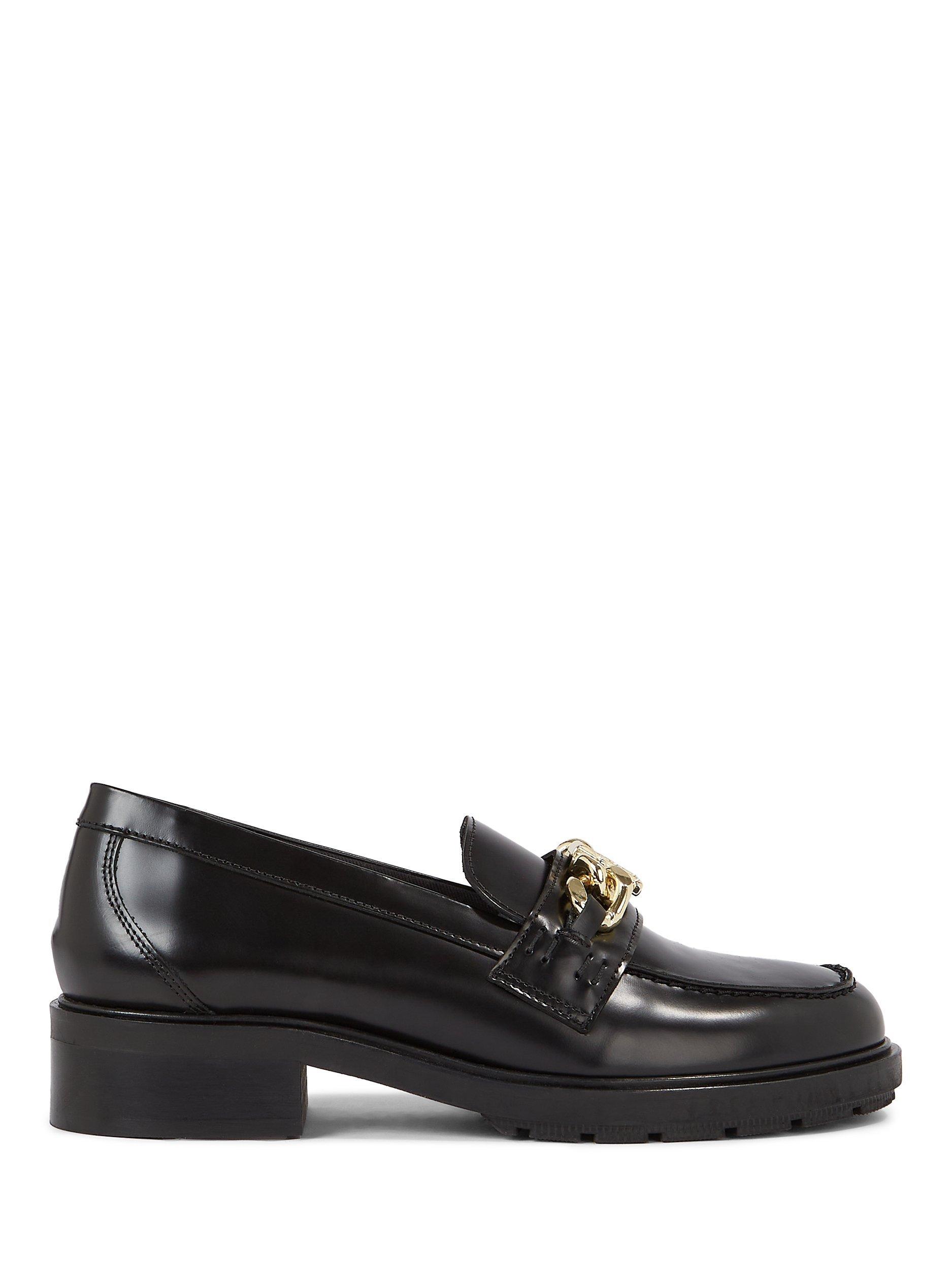 Tommy Hilfiger Chain Loafers, Black