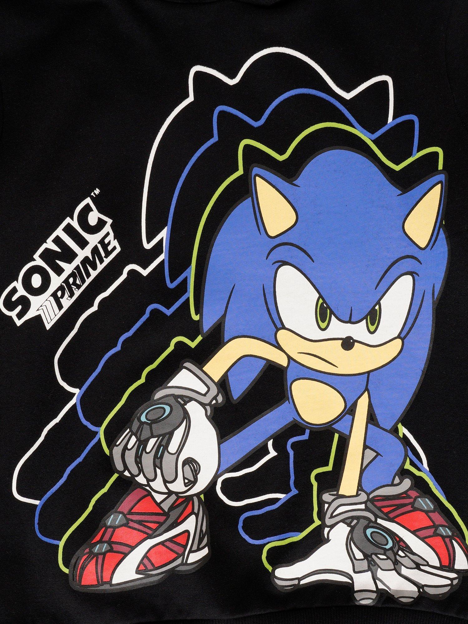 Product image 3 of 4, which shows Brand Threads Kids' Sonic Tracksuit, Black, 4-5 years