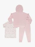 Brand Threads Kids' Peppa Pig Three Piece Cotton Jogger Set, Pink