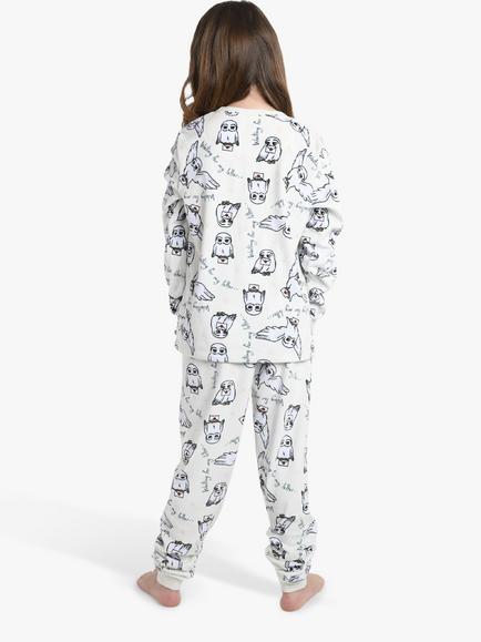 Brand Threads Kids' Harry Potter Fleece Pyjama Set, Multi - view 2, Multi