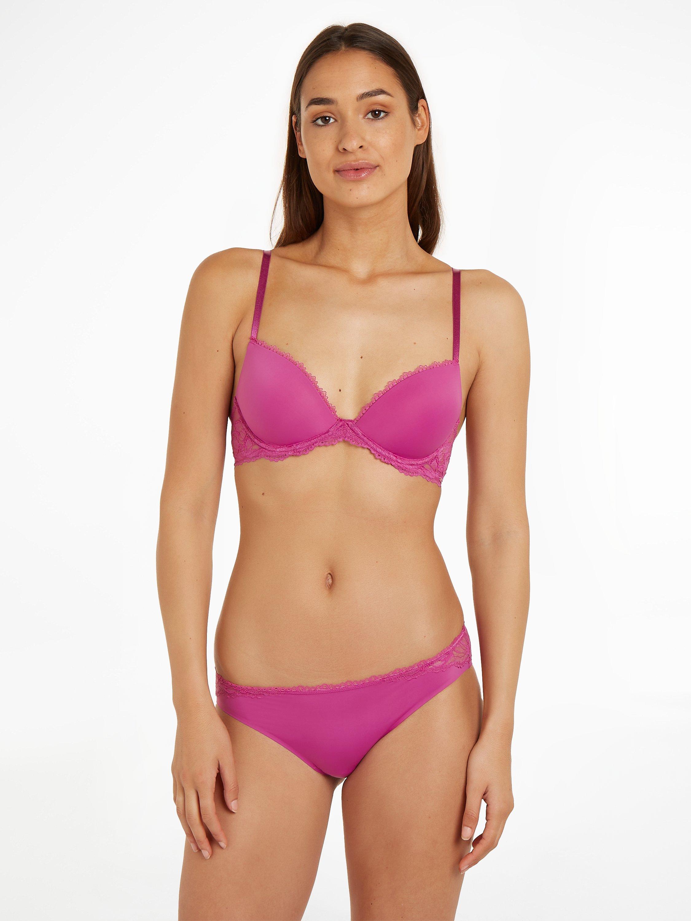 Calvin Klein Seductive Comfort Wired Lift Bra, Wild Aster