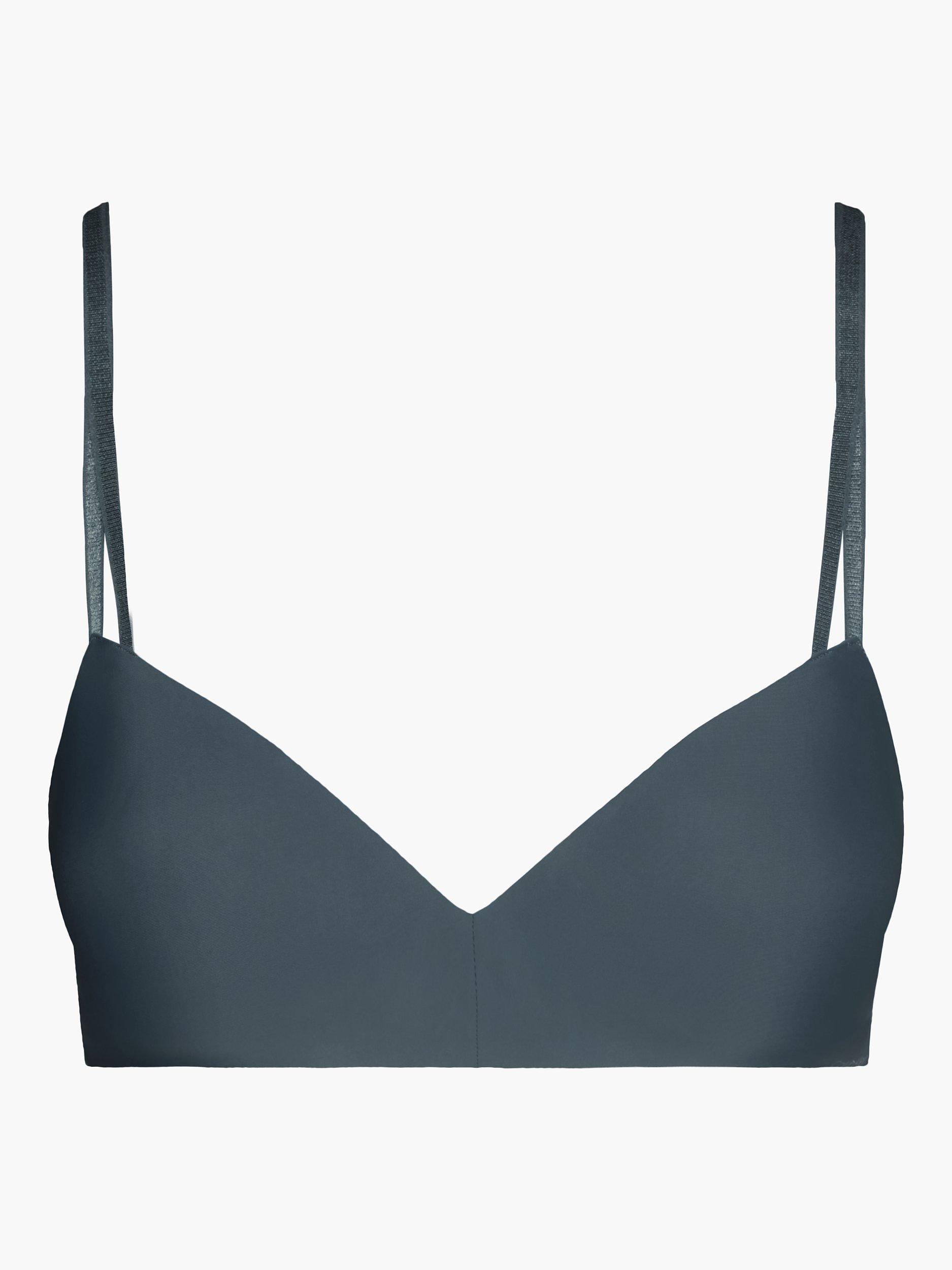 Calvin Klein Seductive Comfort V Clip Bra, Dark Slate
