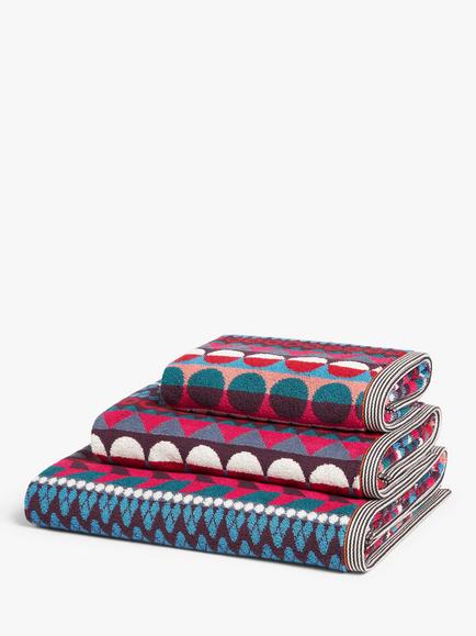 Margo Selby Kilburn Bath Mat, Red/Multi