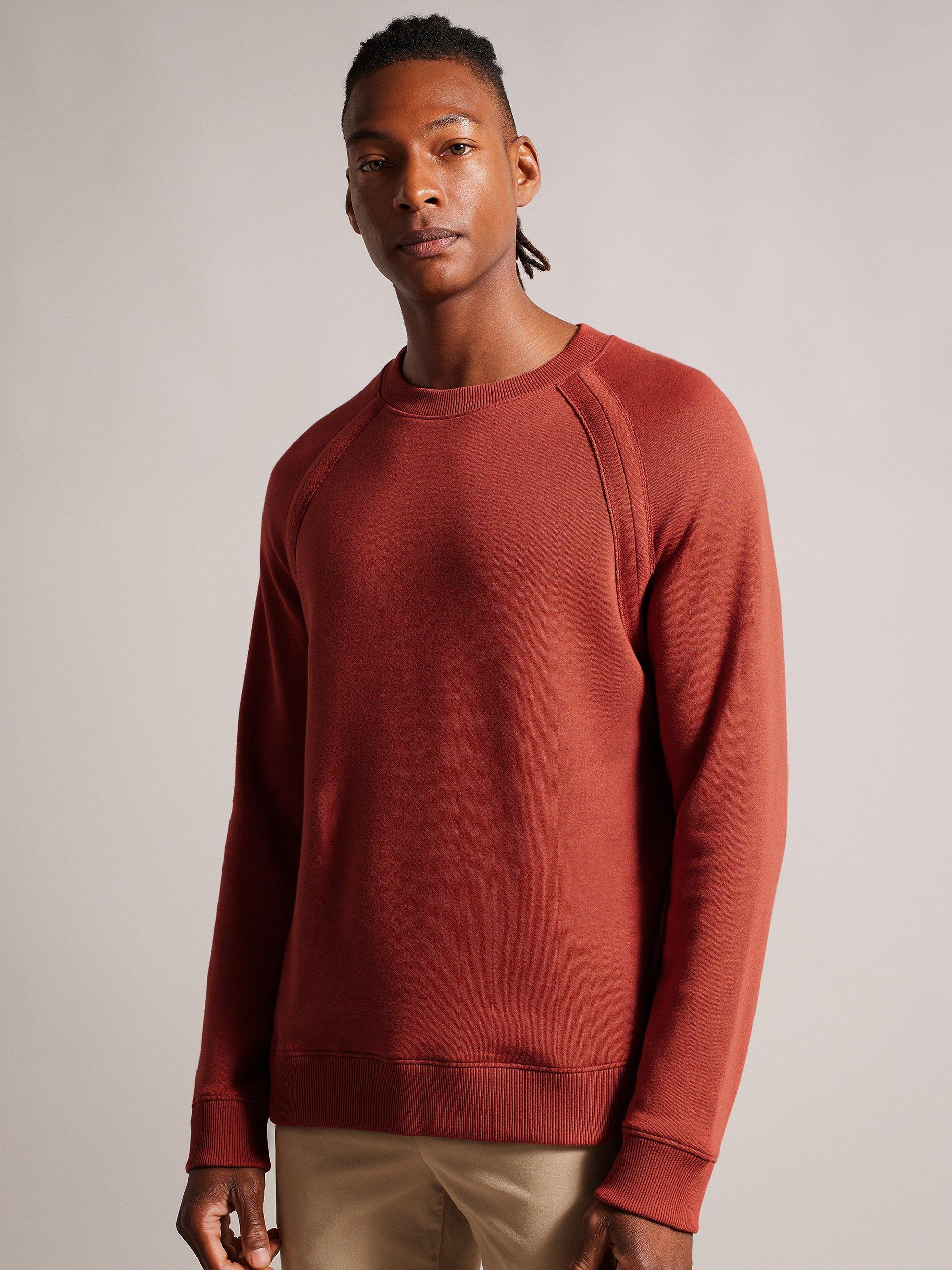 Ted Baker Long Sleeve Detail Jumper, Orange