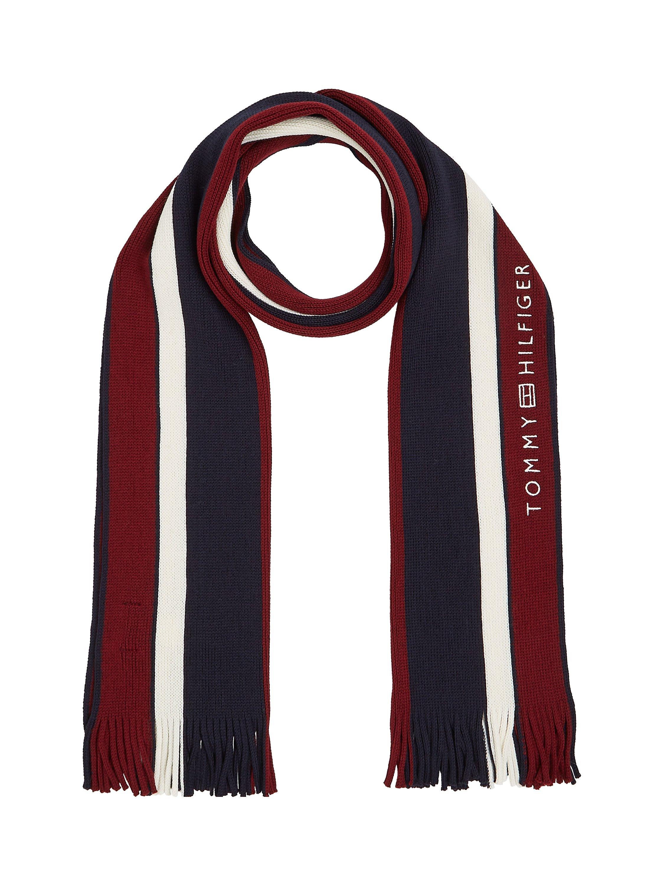 Tommy Hilfiger Corporate Wool Blend Stripe Rib Scarf, Multi