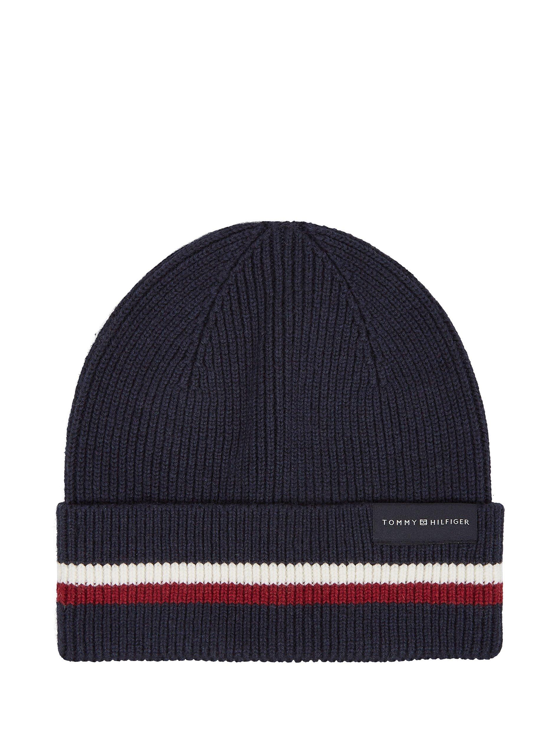 Tommy Hilfiger Stripe Rib Beanie, Blue