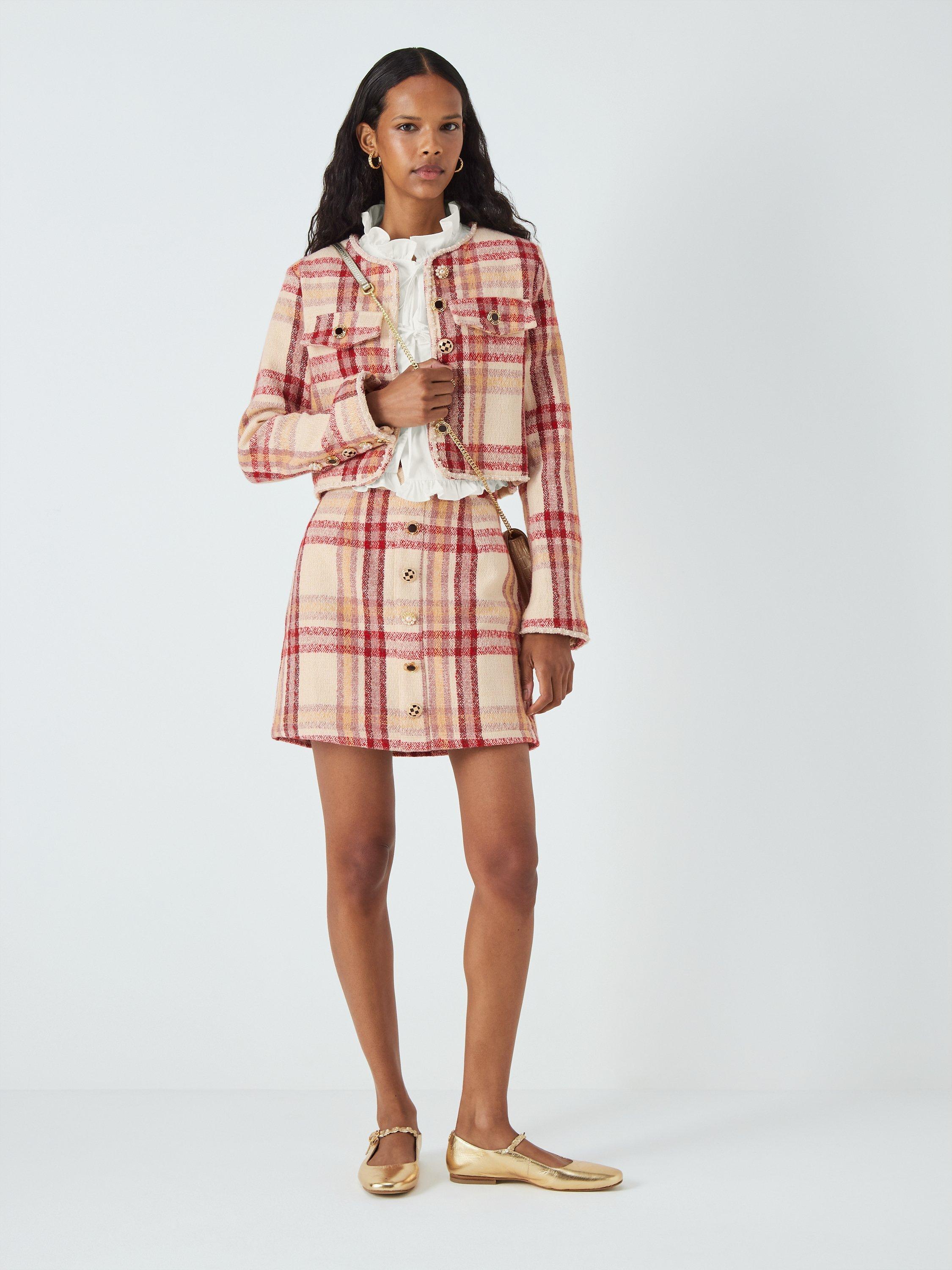 Sister Jane Claudette Check Mini Skirt, Red