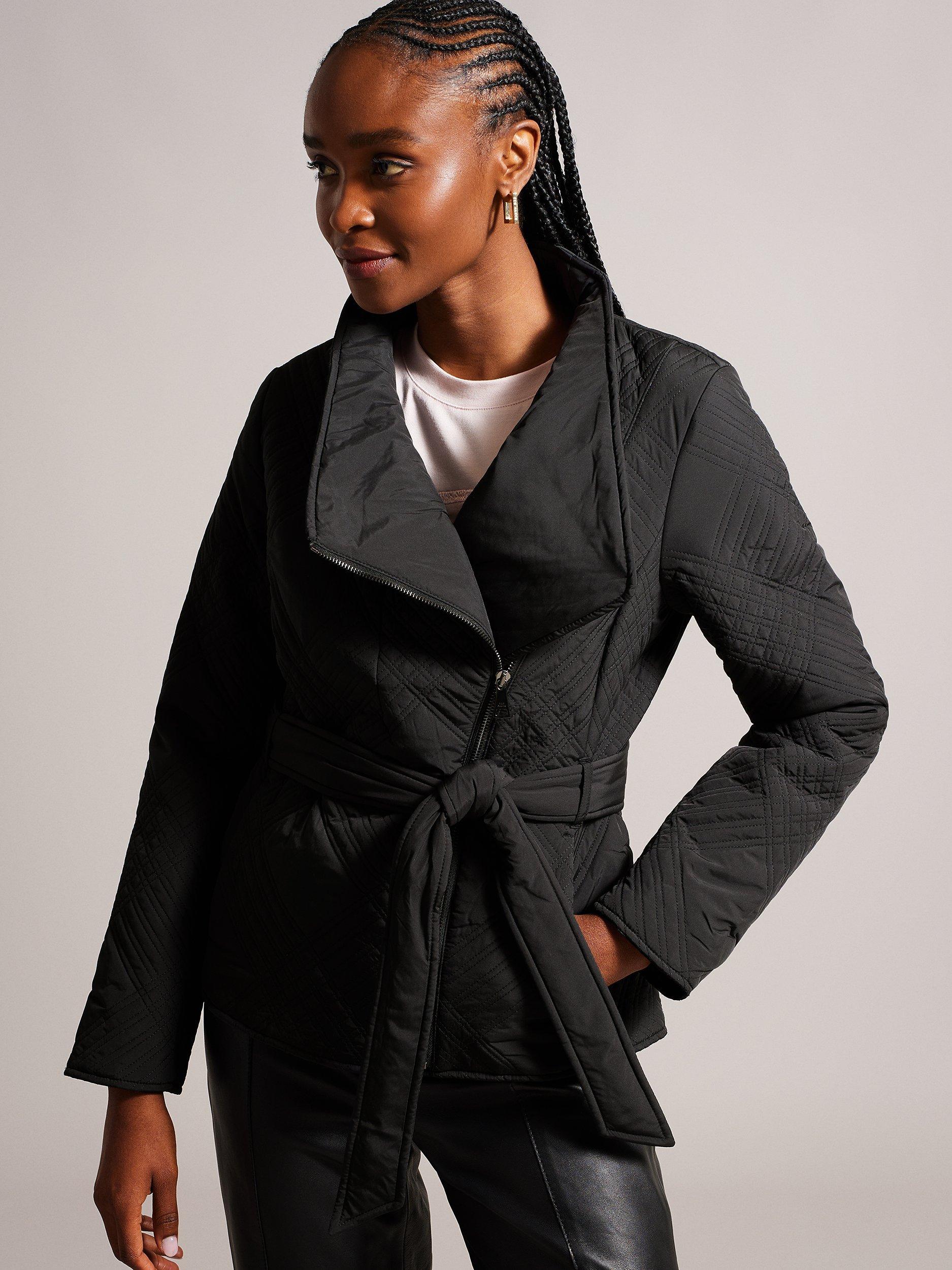 Ted Baker Rosemia Padded Wrap Jacket, Black