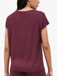 Femilet Jazz Short Sleeve Lounge Top, Port