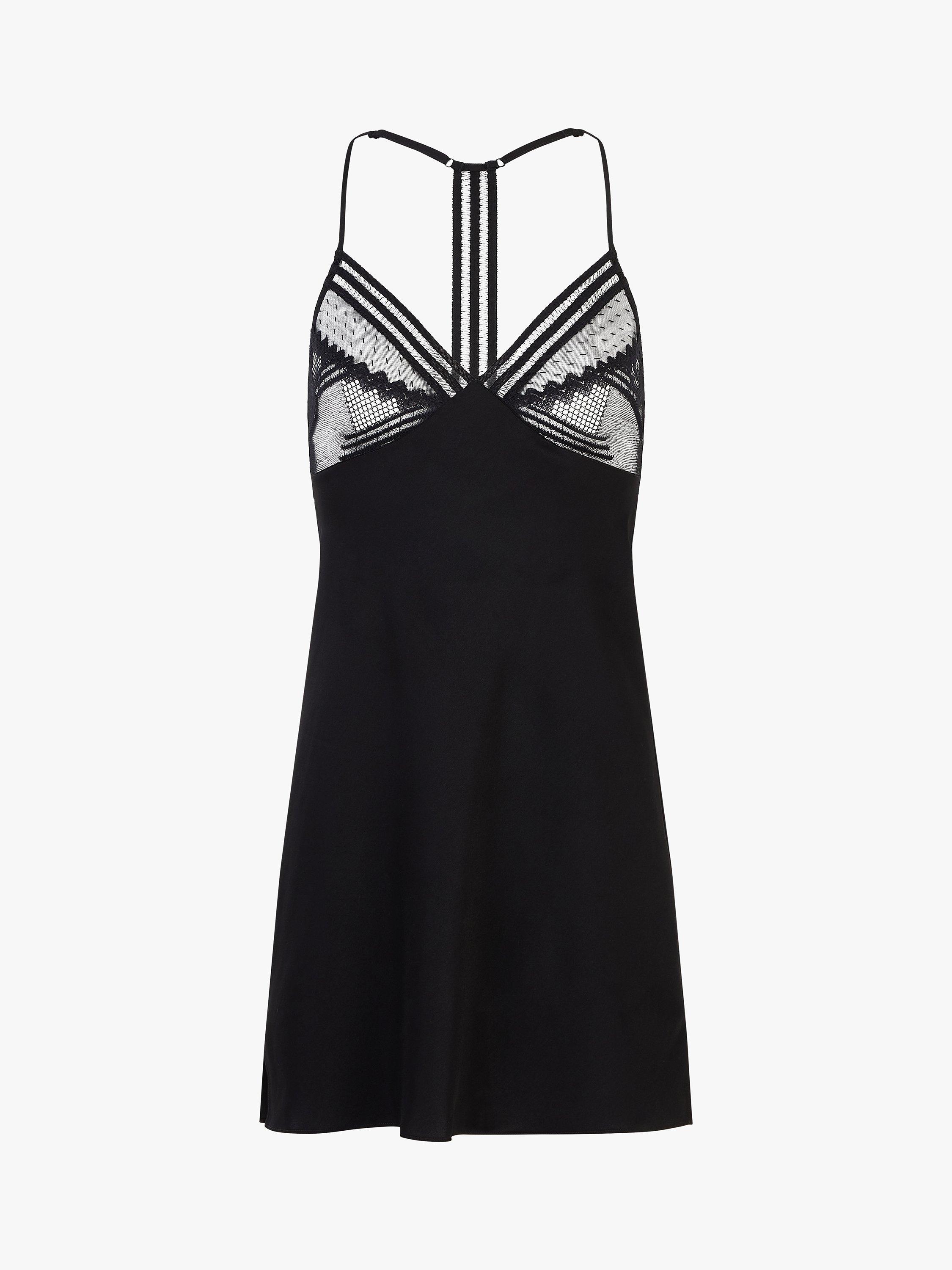 Product image 3 of 3, which shows Passionata Rodeo Cami Nightdress, Black, S
