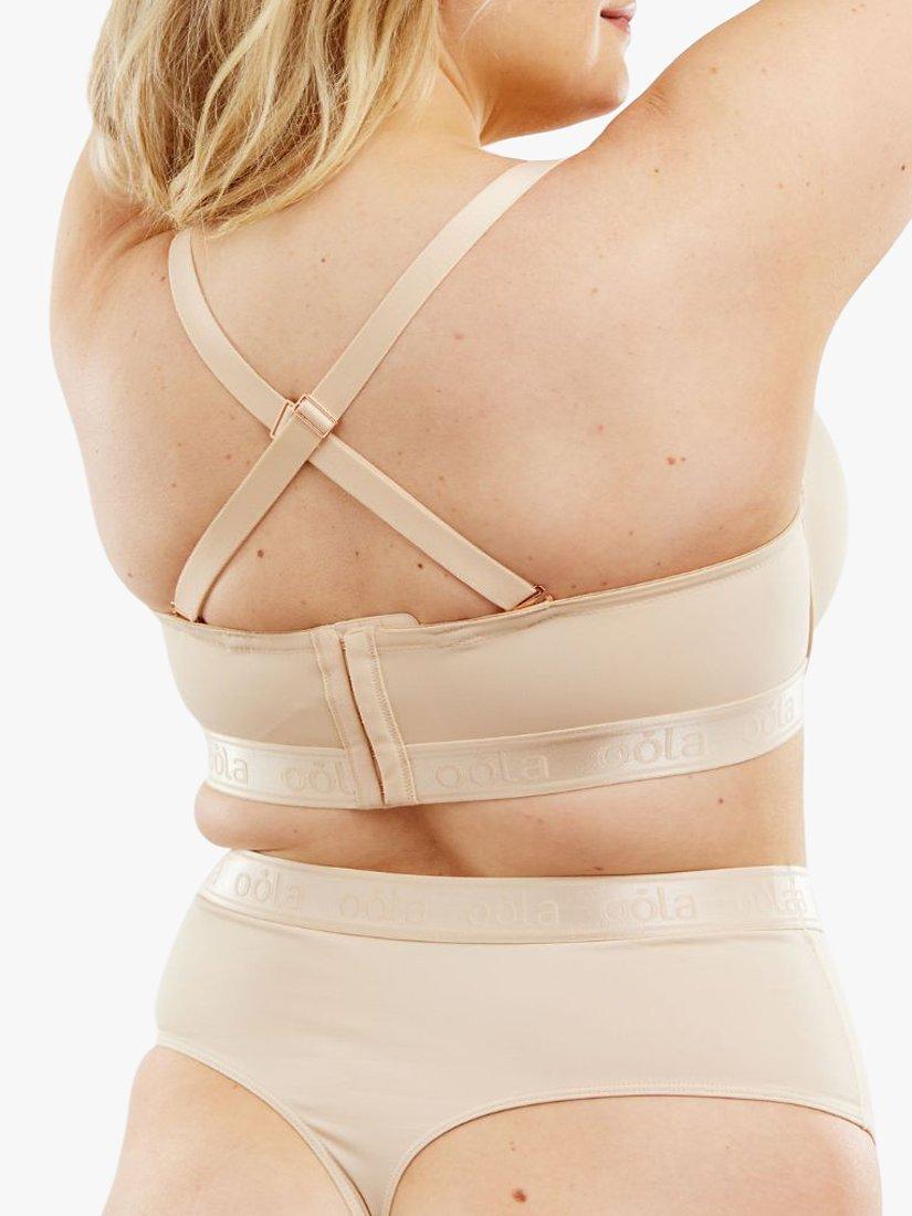 Product image 3 of 6, which shows Oola Lingerie Moulded Padded Strapless Multiway Bra, Latte, 38D