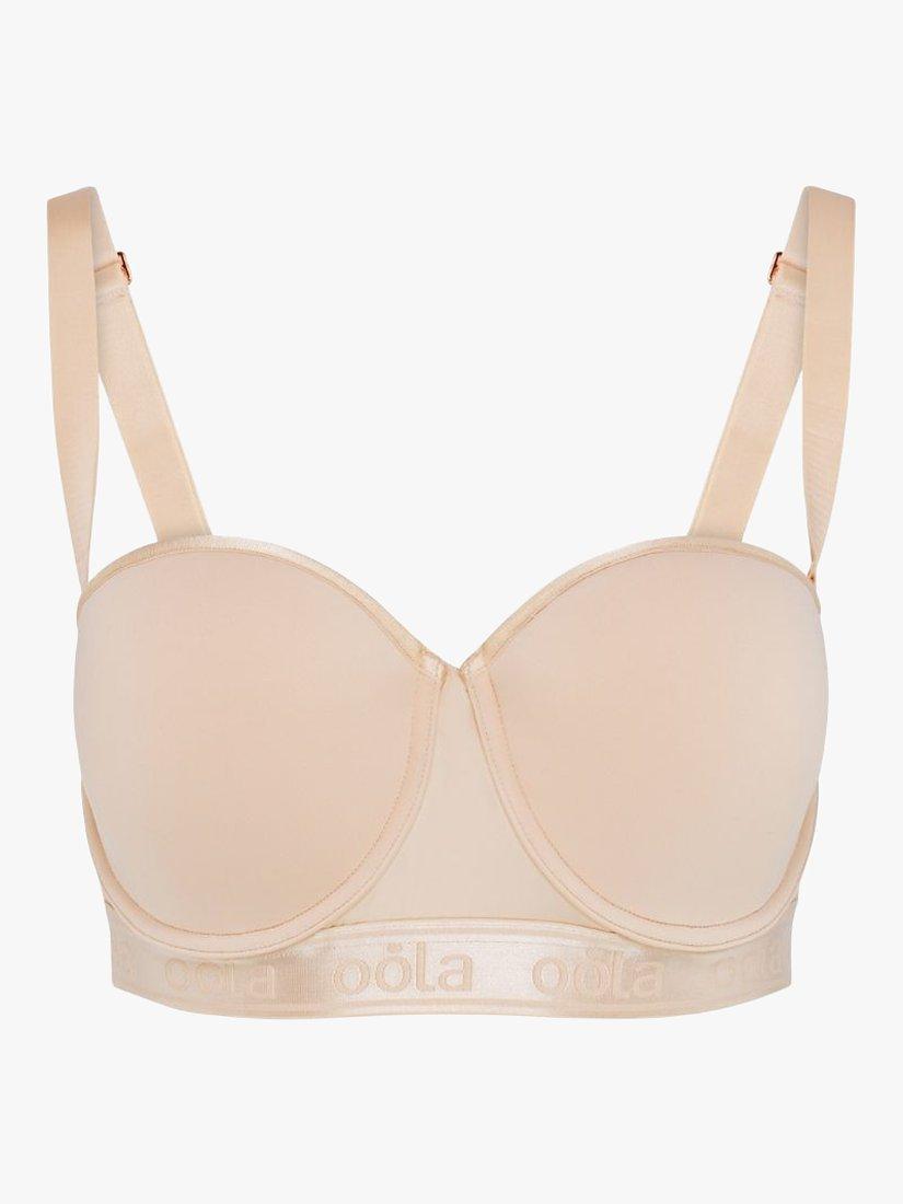 Product image 6 of 6, which shows Oola Lingerie Moulded Padded Strapless Multiway Bra, Latte, 38D