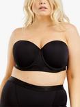 Oola Lingerie Moulded Padded Strapless Multiway Bra, Black