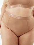 Oola Lingerie Control High Waisted Thong, Mocha