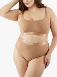 Oola Lingerie Control High Waisted Thong, Mocha
