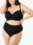 Oola Lingerie Control High Waisted Thong, Black