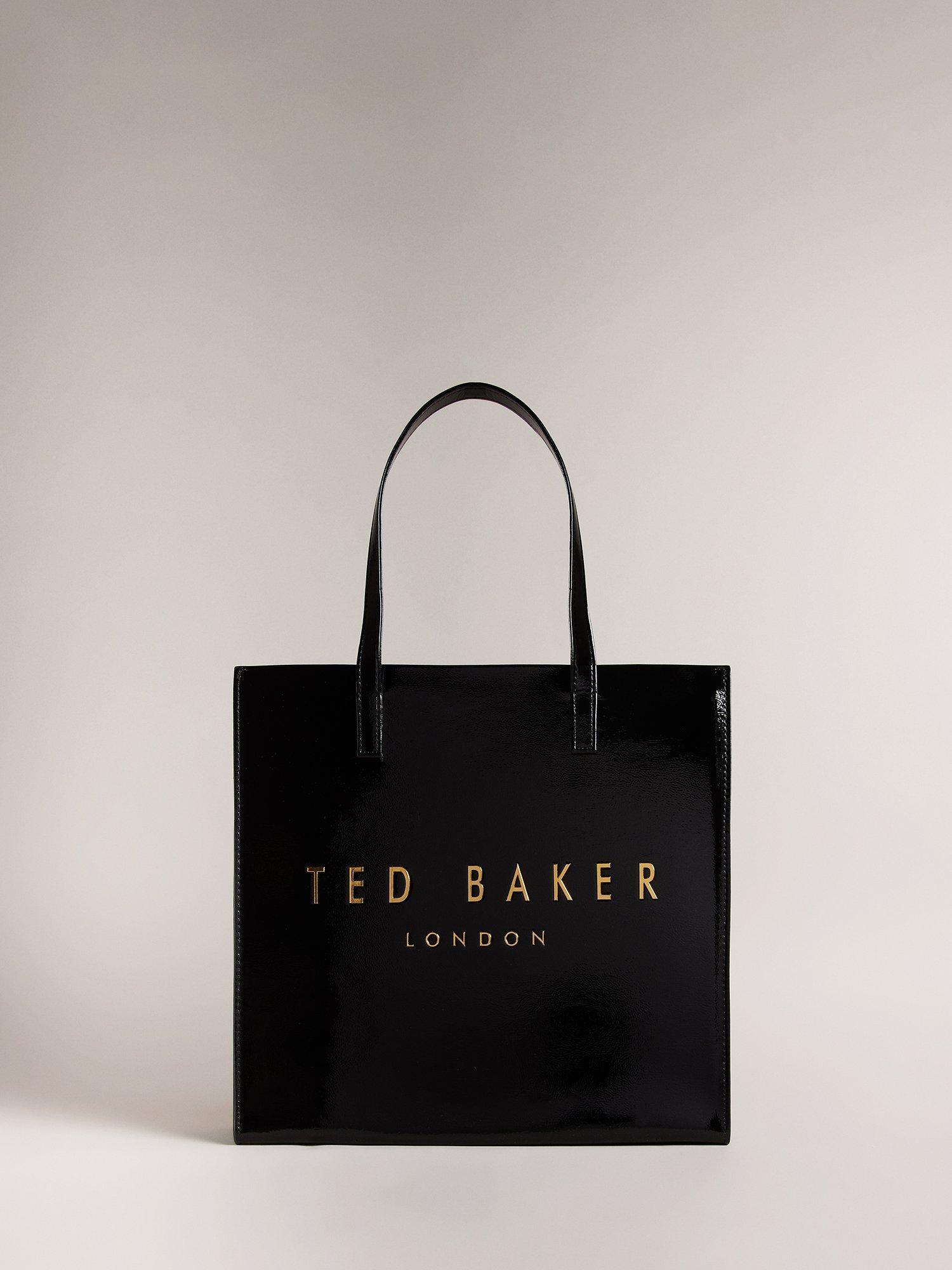 Ted Baker Crinkle Large Icon Tote Bag, Black