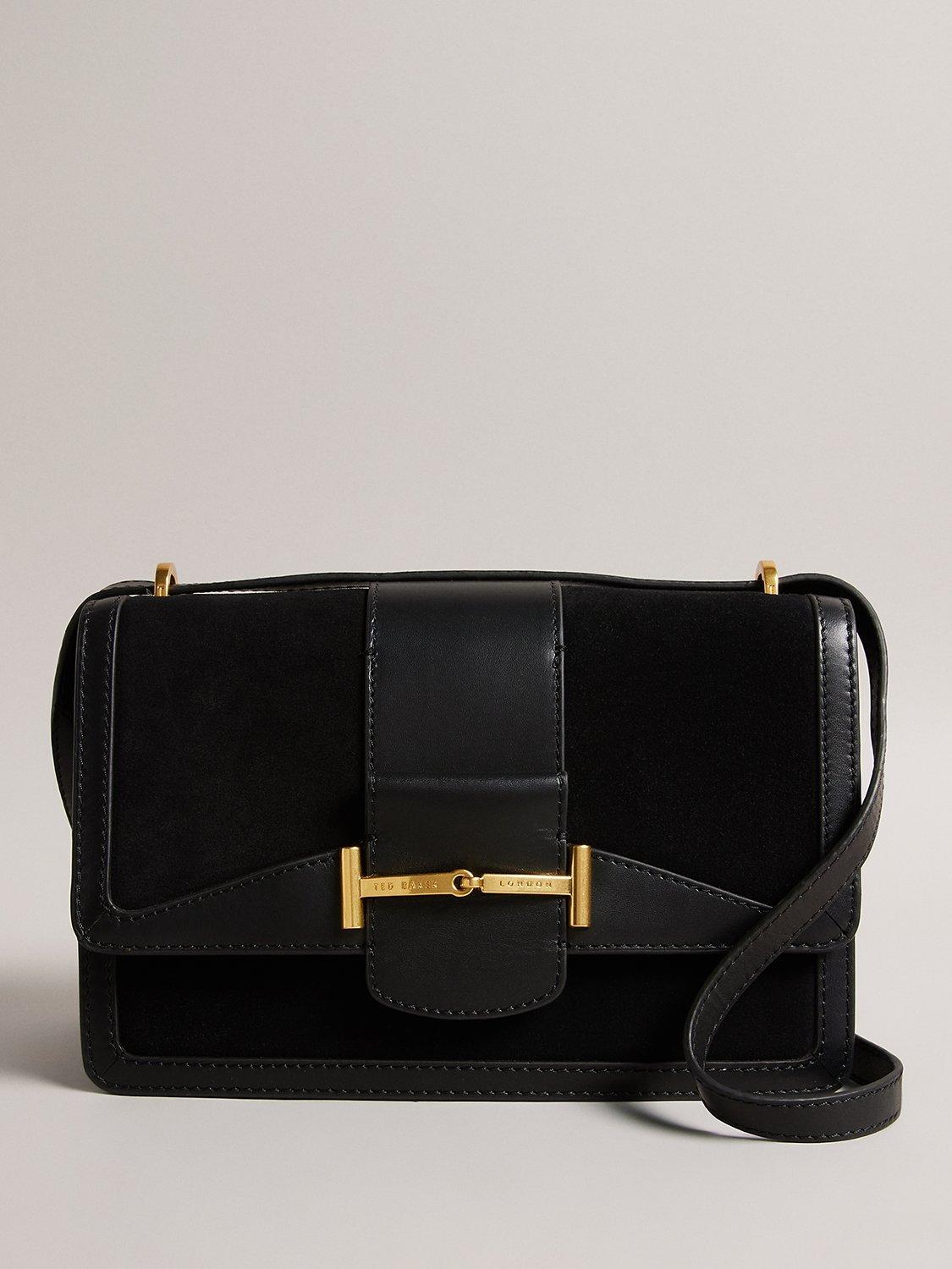 Ted Baker Edalin Suede Crossbody Bag, Black