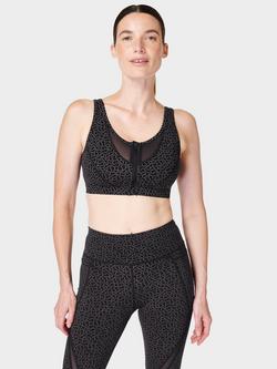 Sweaty Betty Icon Training Sports Bra, Grey Sb Slot Print