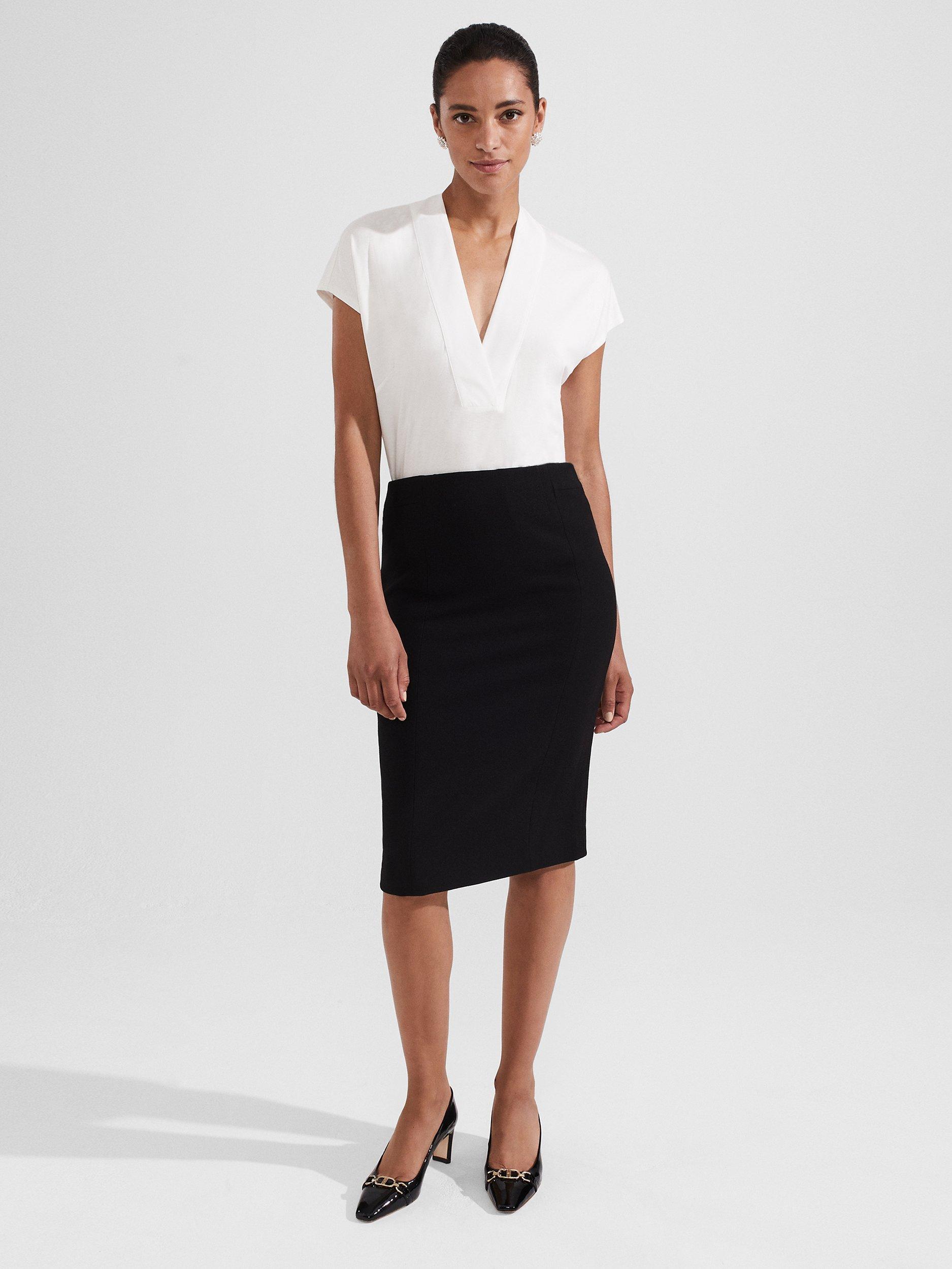 Hobbs Tailored Charley Skirt Black