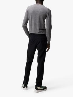 J.Lindeberg Lyle Merino Wool Crew Jumper - view 2, Grey Melange