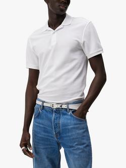 J.Lindeberg Pique Polo Shirt, White