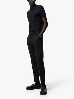 J.Lindeberg Pique Polo Shirt, Black