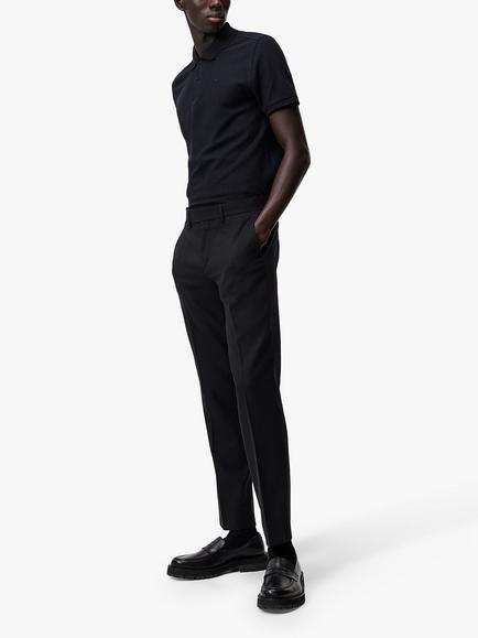 J.Lindeberg Pique Polo Shirt, Black