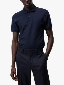 J.Lindeberg Pique Polo Shirt, Jl Navy