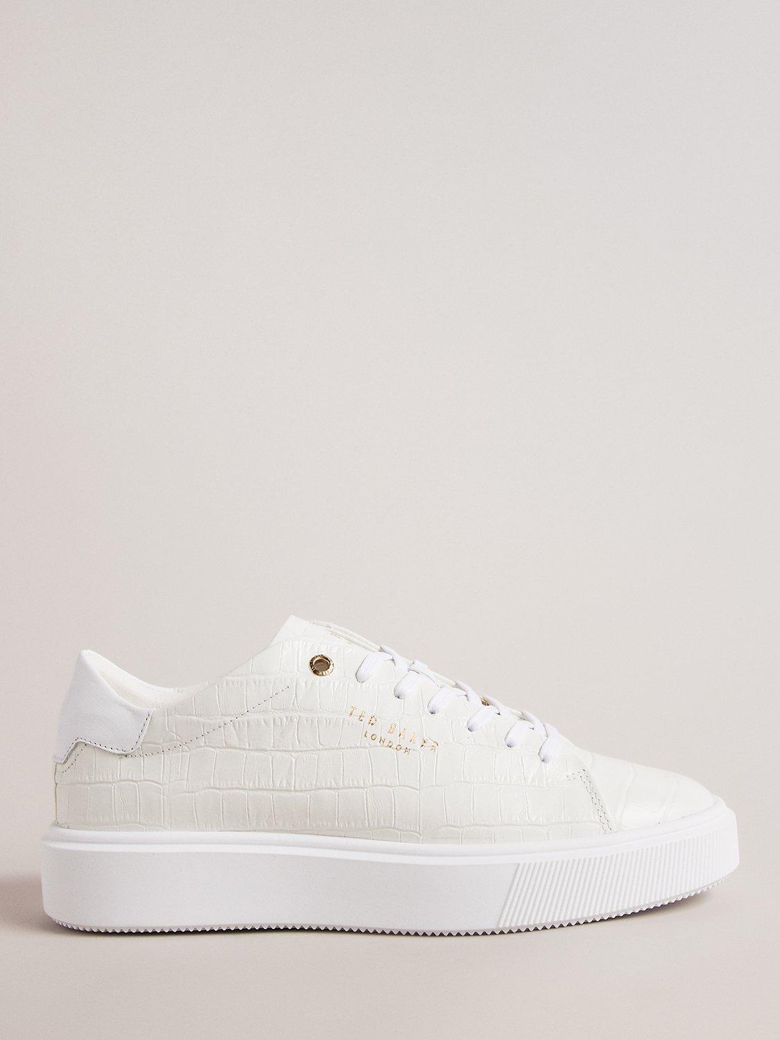 Ted Baker Artimi Leather Trainers, White White
