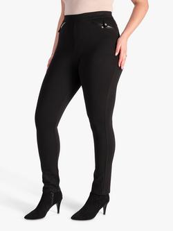 chesca Ponte Roma Pull On Trouser, Black - view 2, Black