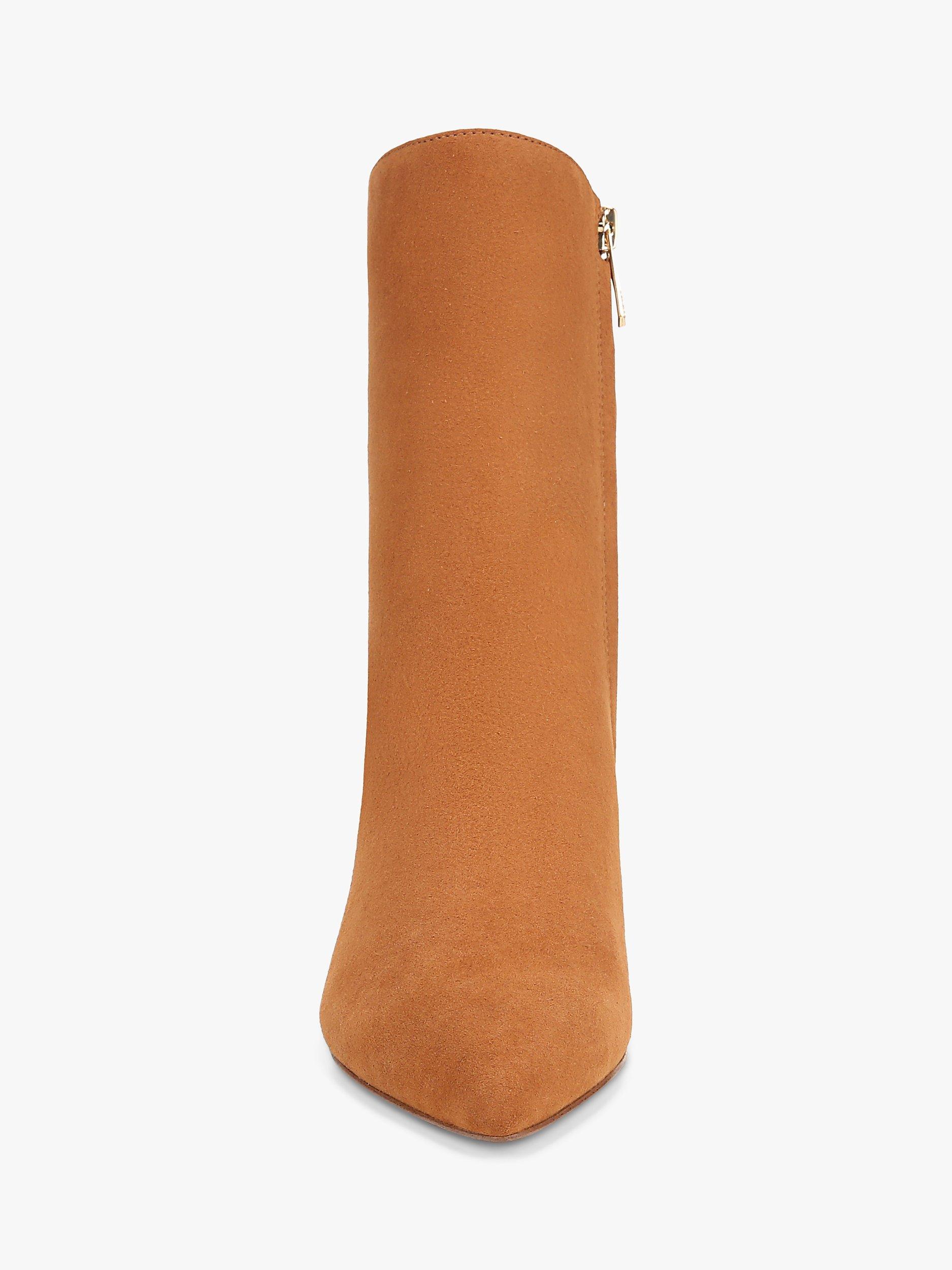 Product image 2 of 6, which shows Sam Edelman Usha Kitten Heel Ankle Boots, Front Brown, 6