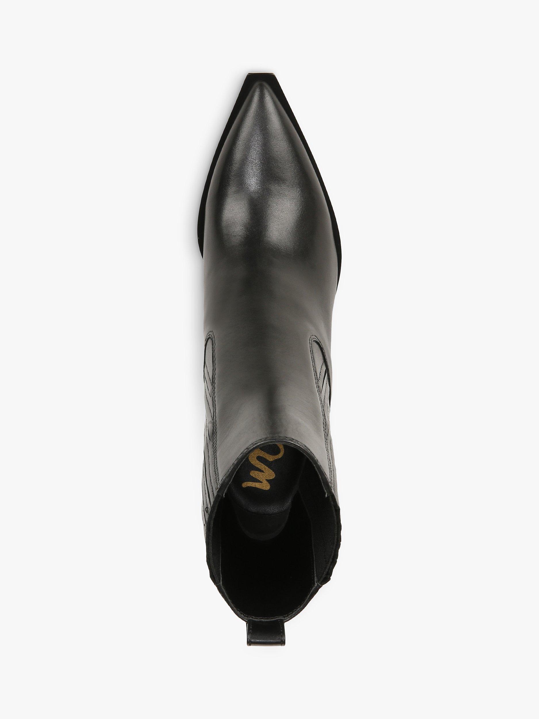 Product image 5 of 6, which shows Sam Edelman Mandey Ankle Boots, Black, 3