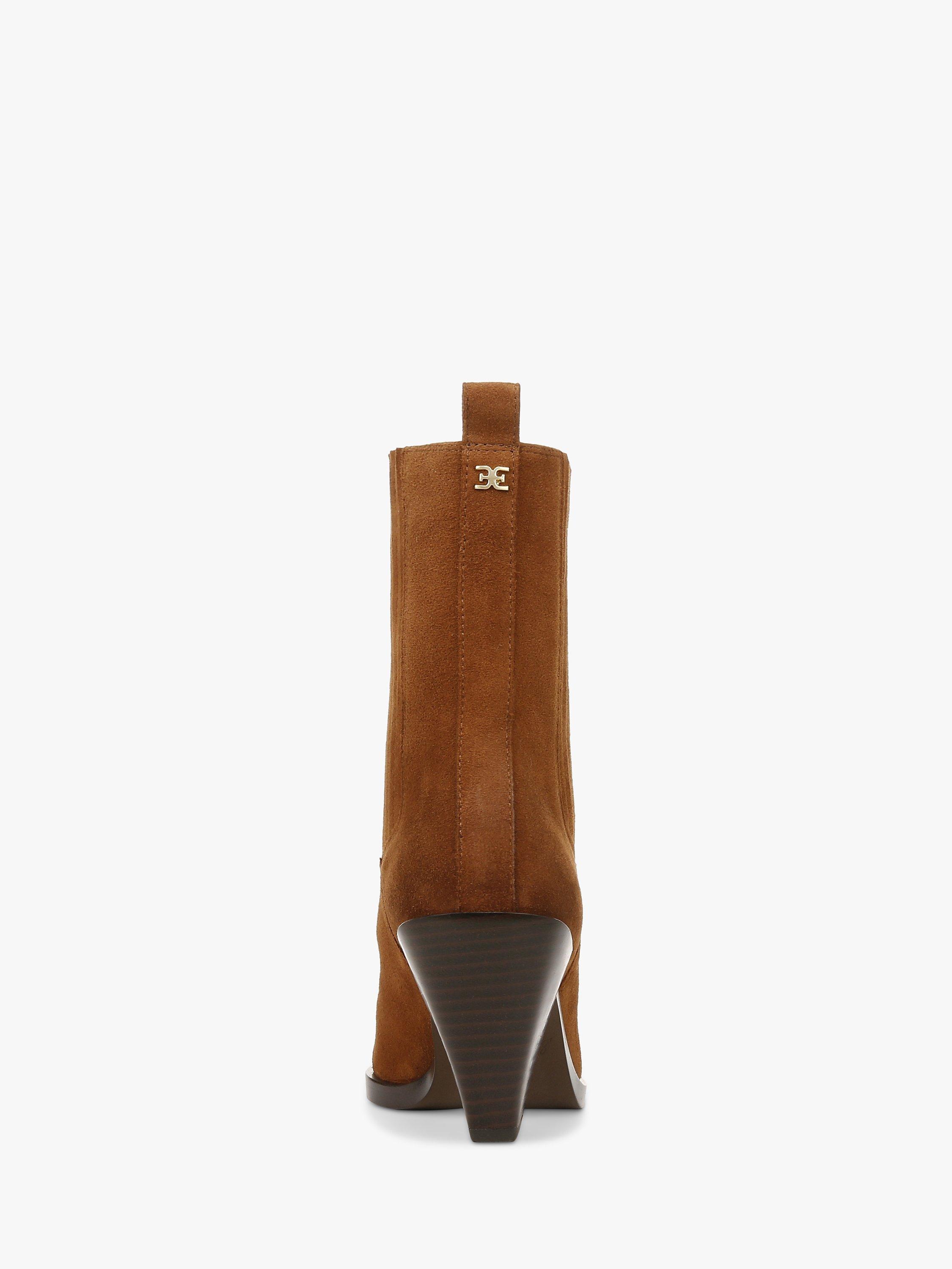 Product image 4 of 6, which shows Sam Edelman Mandey Ankle Boots, Frontier Brown, 3